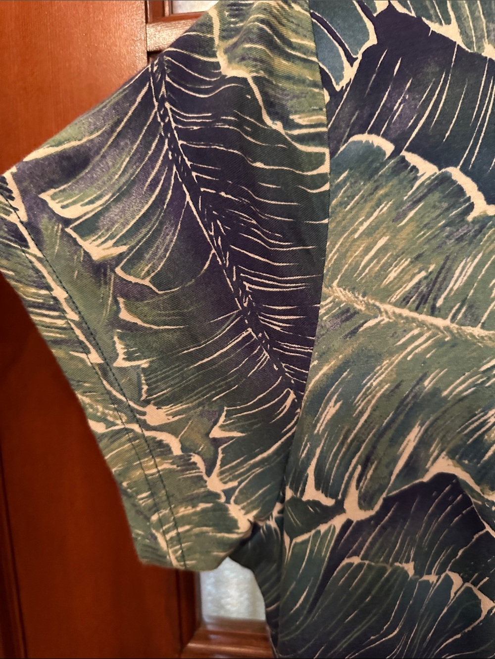 Chaps Tropical Leaf Maxi Dress - Picture 5 of 7